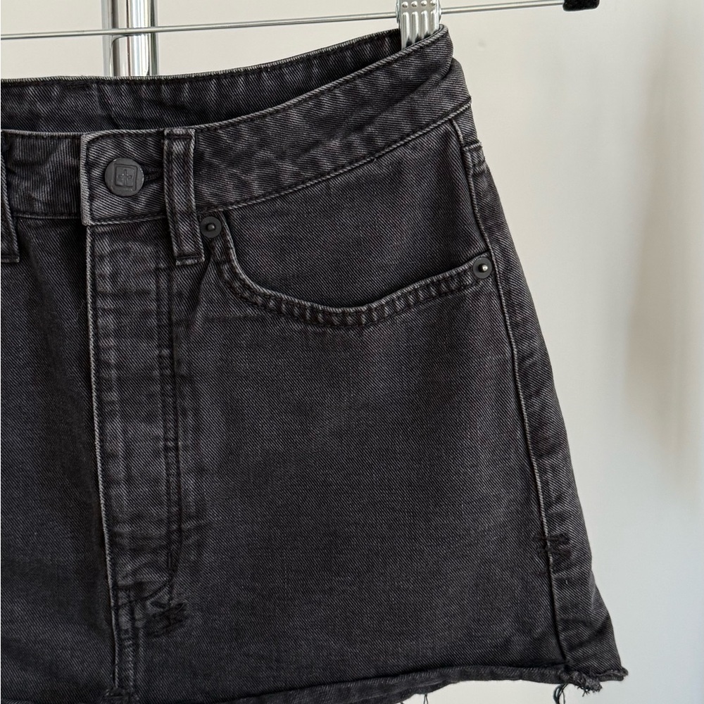 Ksubi Women's Black Mini Denim Skirt, size 24 - Picture 5 of 15